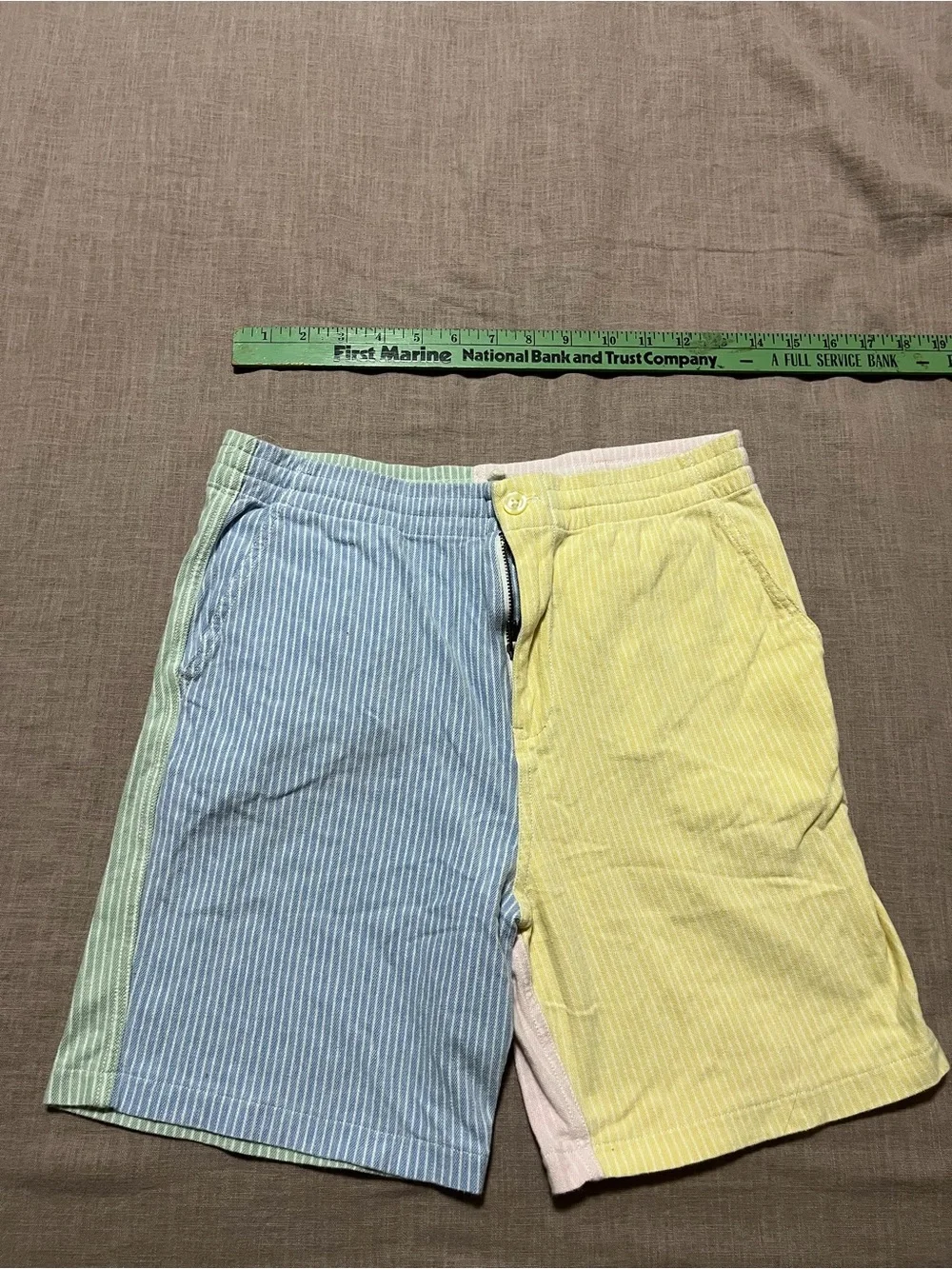 Polo Ralph Lauren Colorblock Seersucker Shorts Kids Large 14/16 Summer Preppy